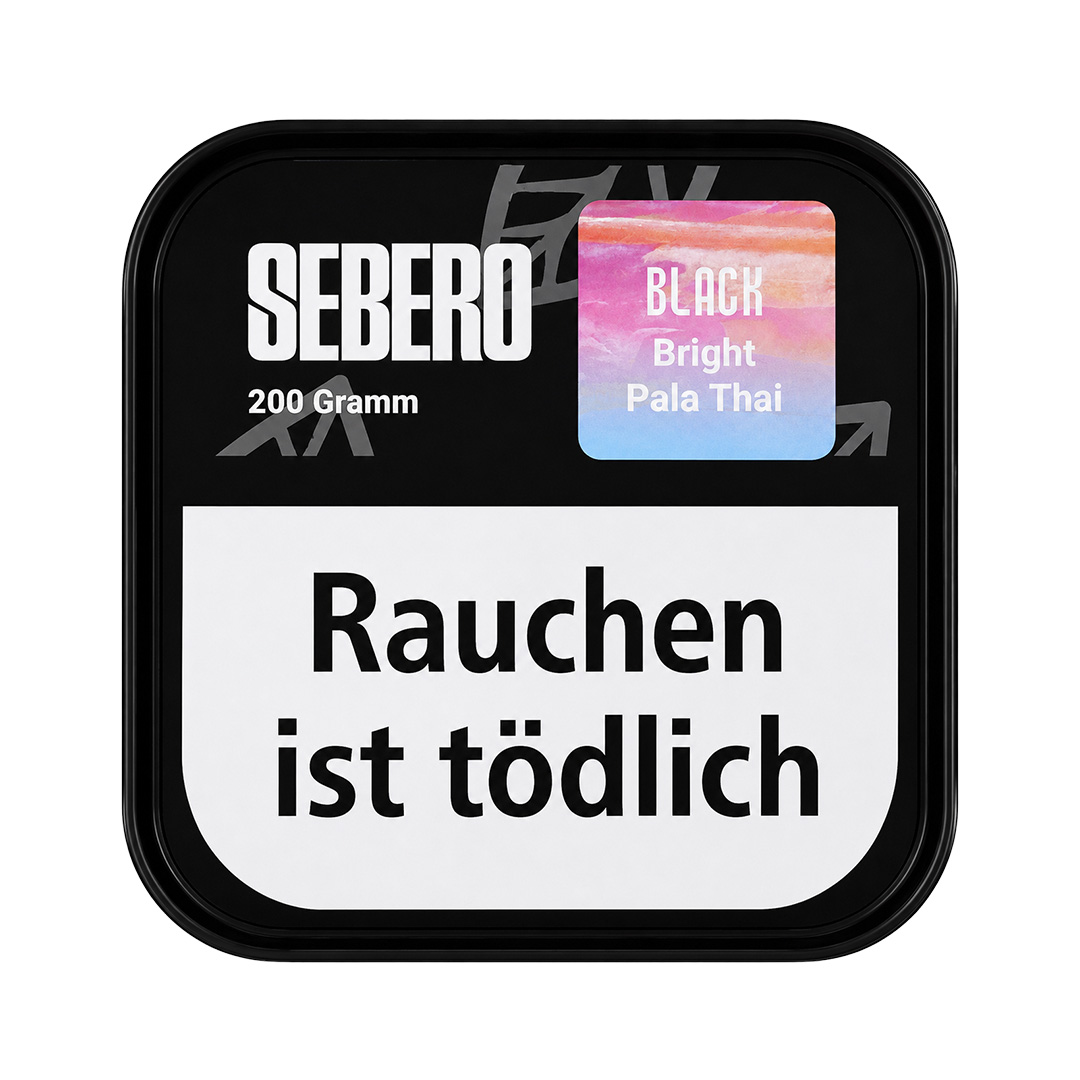Sebero Darkblend Shisha Tabak Black Bright Pala Thai 200g