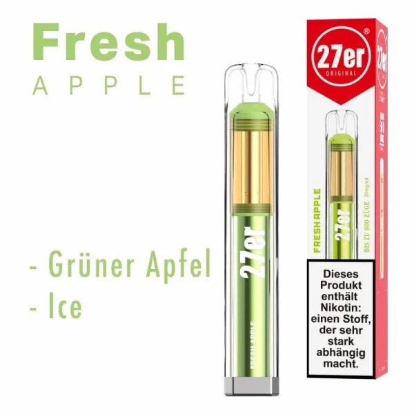 27er by Venookah Einweg E-Zigarette Fresh Apple