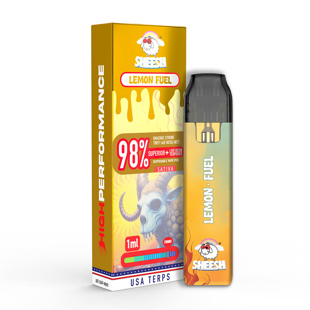 Sheesh Superior Plus Vape Lemon Fuel 1ml Sheesh Superior Plus Vape Lemon Fuel 1ml