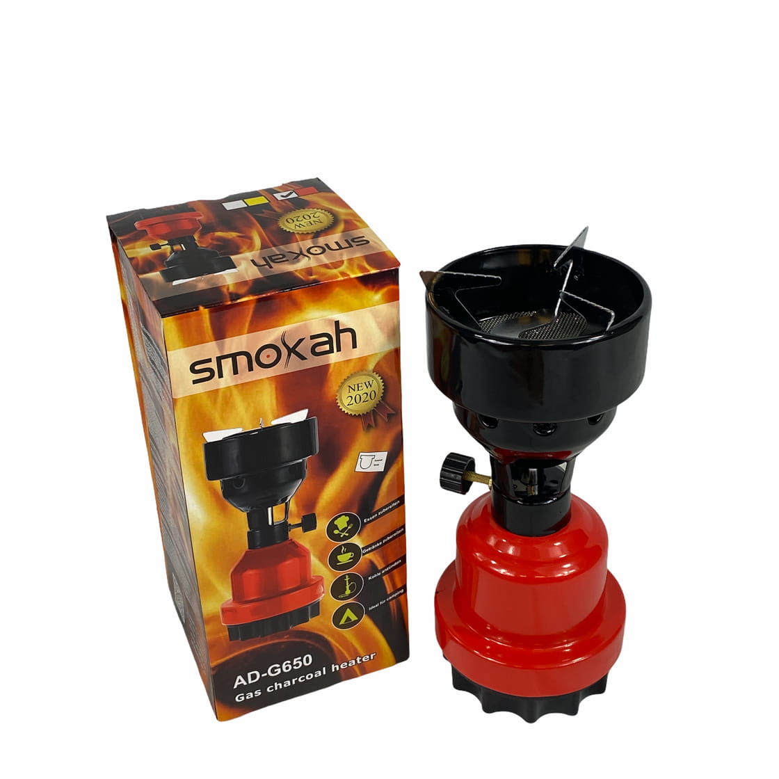 smokah-ad-g650-kohleanzuender-gasbrenner-farbe-rot-onlineshop Smokah - Gasanzünder