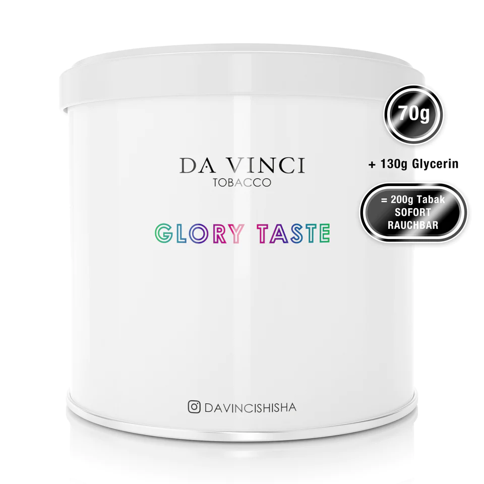 Da Vinci Tobacco - Rohtabak mit Aroma 70g - Glory Taste