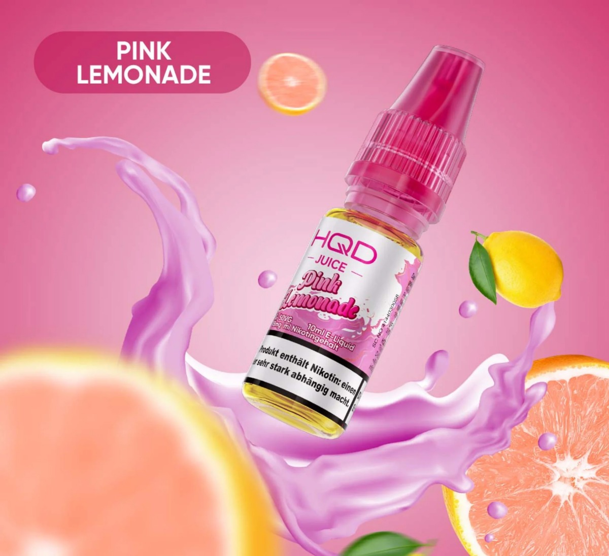 HQD Juice Liquid Pink Lemonade 10ml 18mg HQD Juice Liquid Pink Lemonade 10ml 18mg