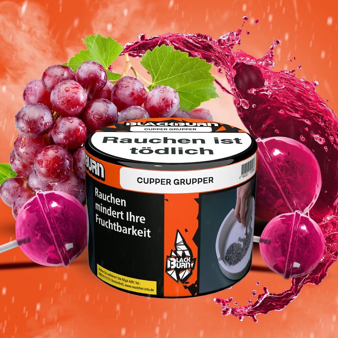 Blackburn Darkblend Shisha Tabak Cupper Grupper 200g Blackburn Darkblend Shisha Tabak Chupper Grupper 200g