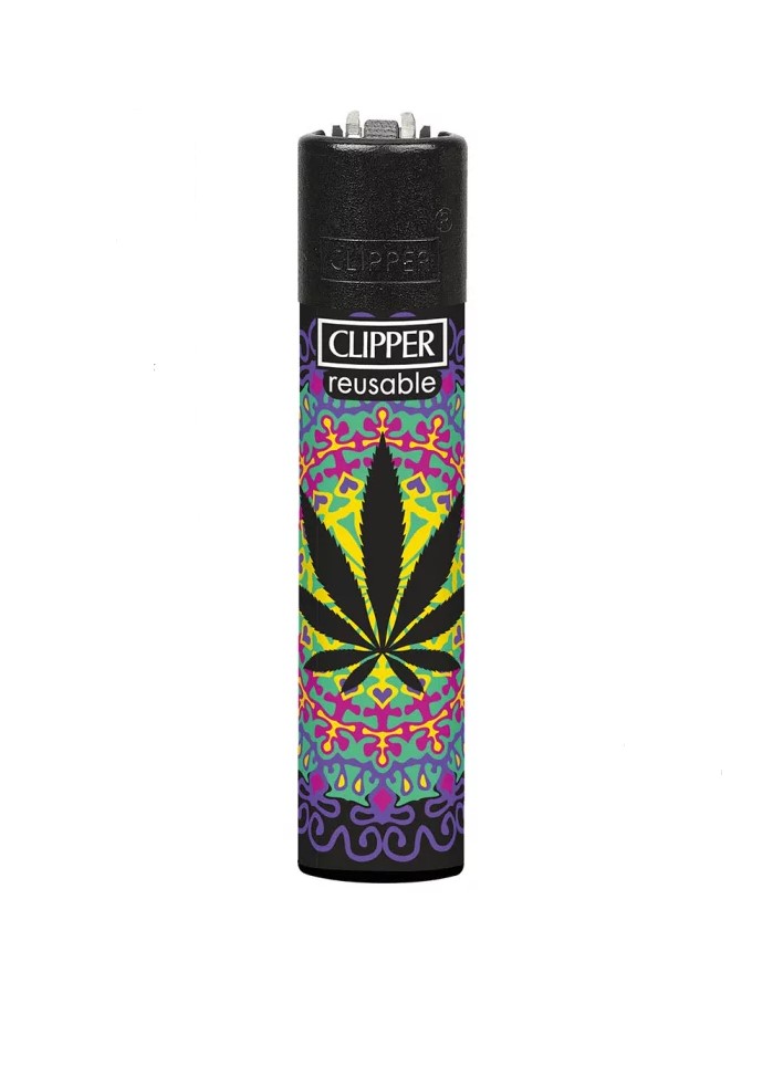 Clipper Feuerzeug Neon Leaves 2 Collection Motiv 2 Clipper Feuerzeug Neon Leaves 2 Collection Motiv 2