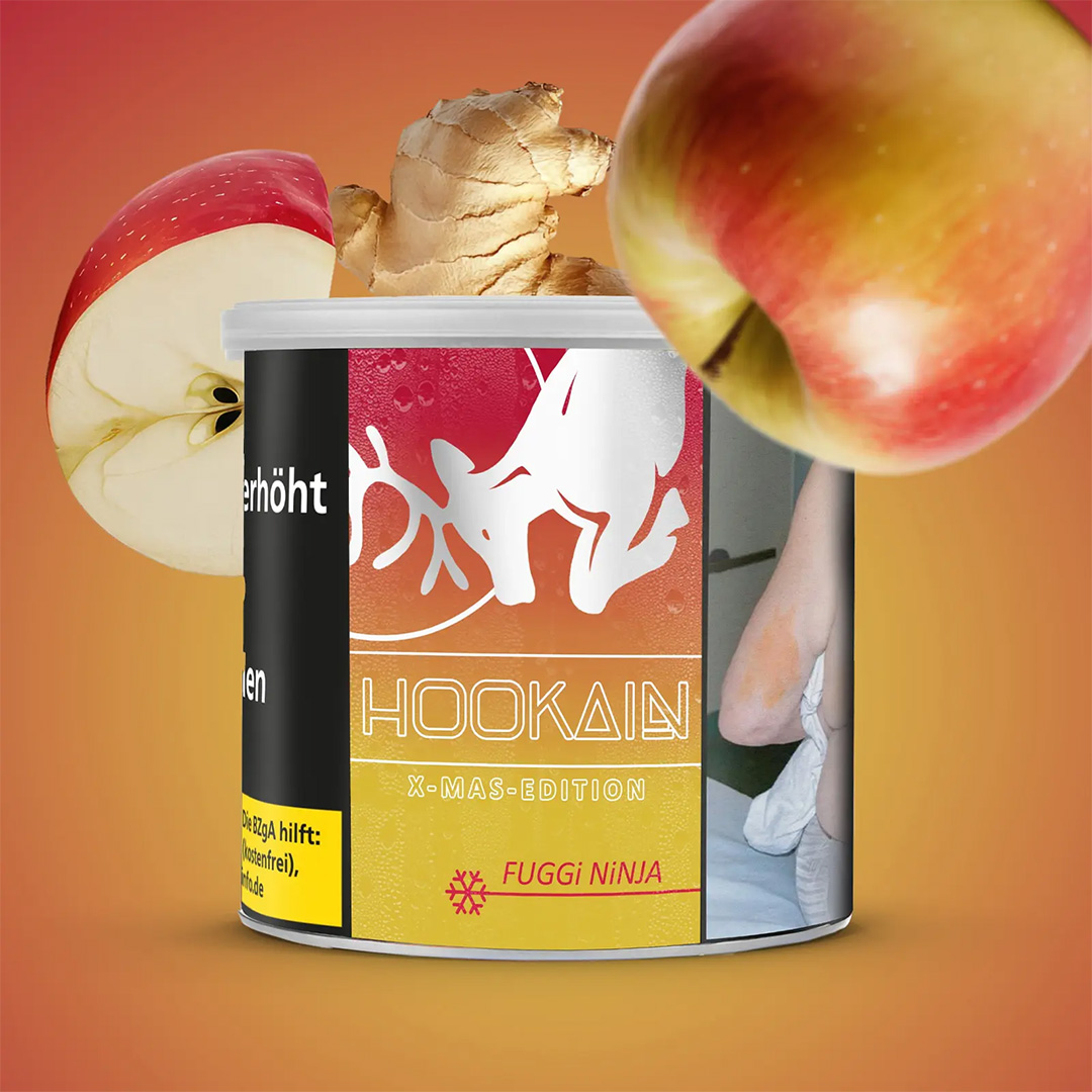 Hookain Virginia Shisha Tabak Fuggi Ninja X-Mas Edition 200g