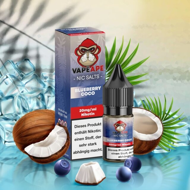 Vapeape Liquid Blueberry Coco 10ml 20mg Vapeape Liquid Blueberry Coco 10ml 20mg