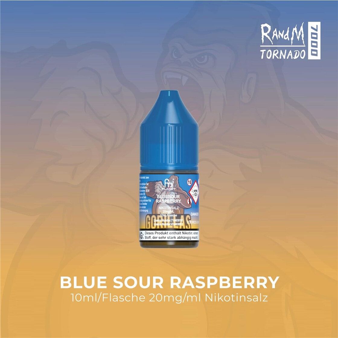 RandM Tornado - Blue Sour Raspberry Nicsalt Liquid 10ml | 20mg/ml