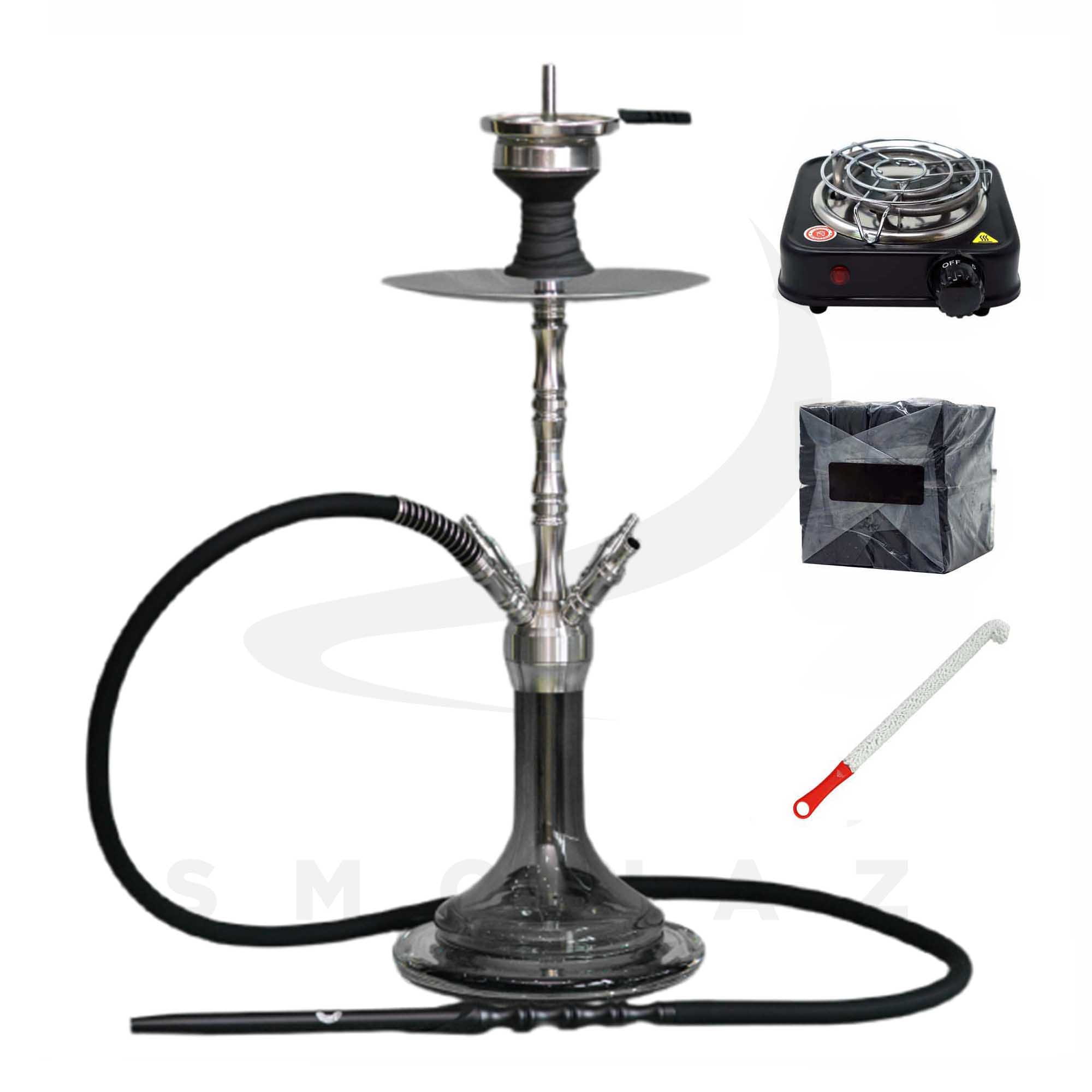 CRT-Shisha-Hulkman-V2A-Schwarz-Komplettset CRT Shisha - Hulkman V2A Schwarz Komplettset