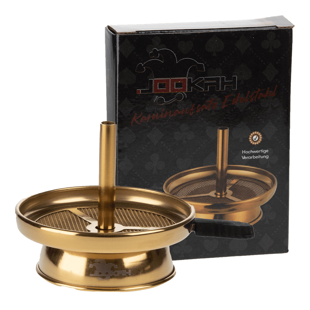 Jookah-Kamin-Aufsatz-Gold-Edition2 Jookah Kaminaufsatz - Edelstahl Gold