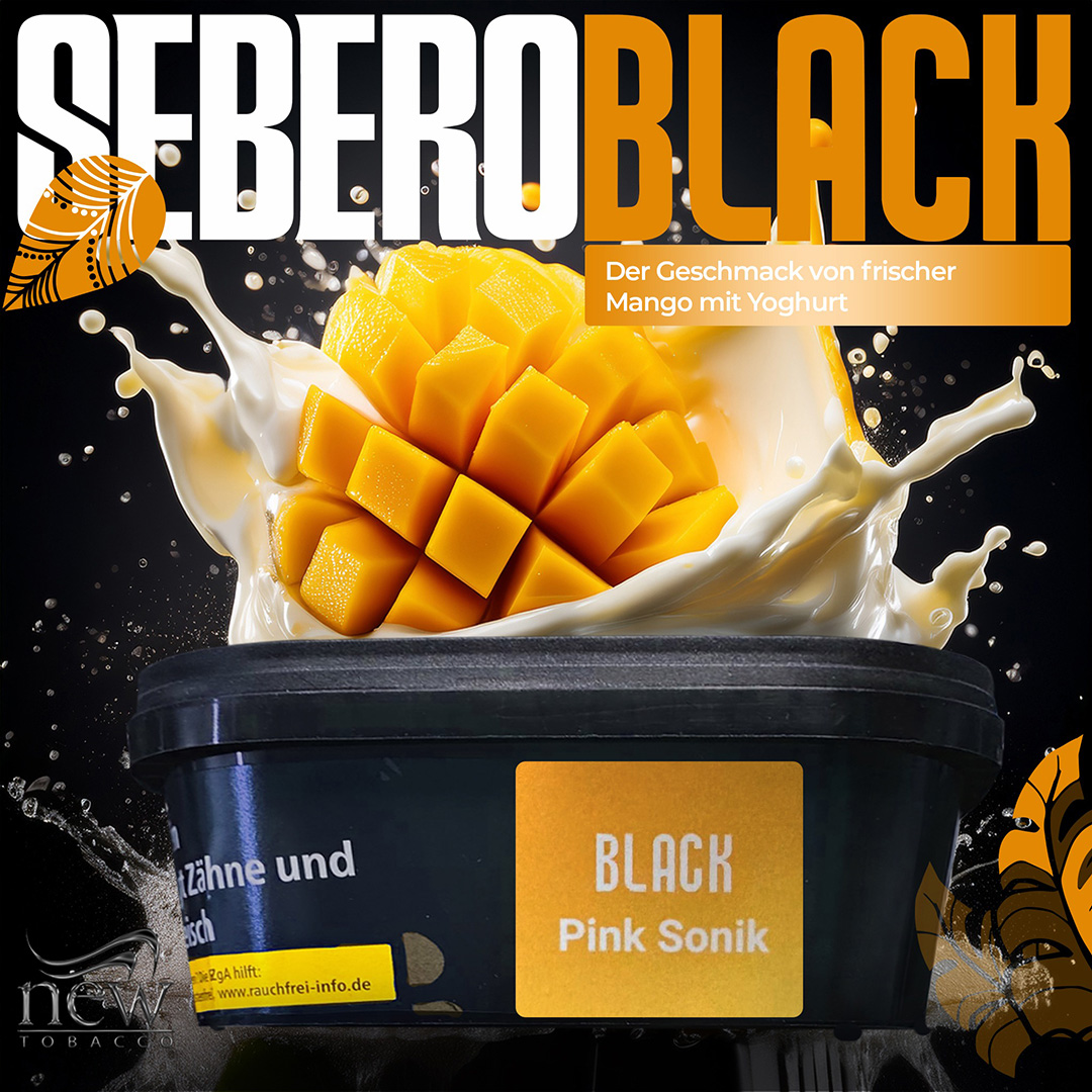 Sebero Black Shisha Tabak Pink Sonik 200g