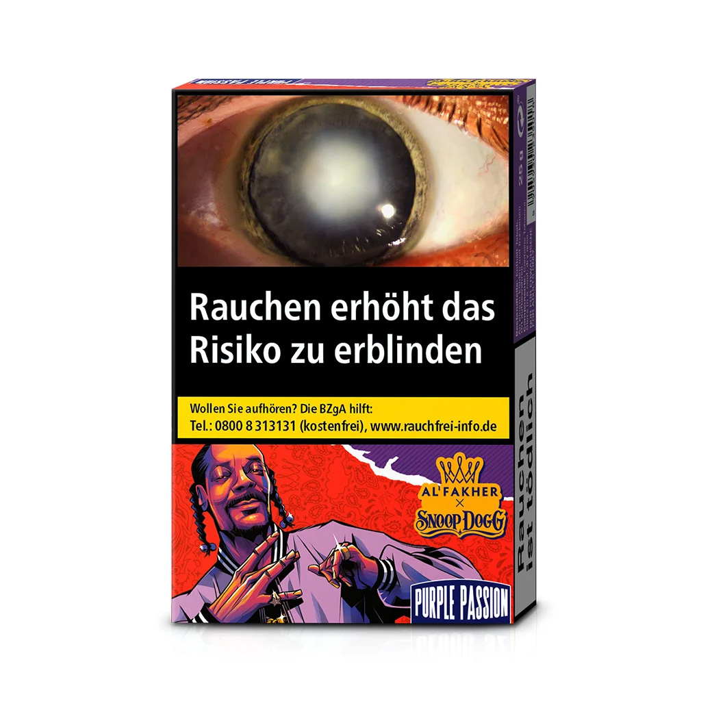 Al Fakher X Snoop Dogg Purple Passion Virginia Shisha Tabak 25g