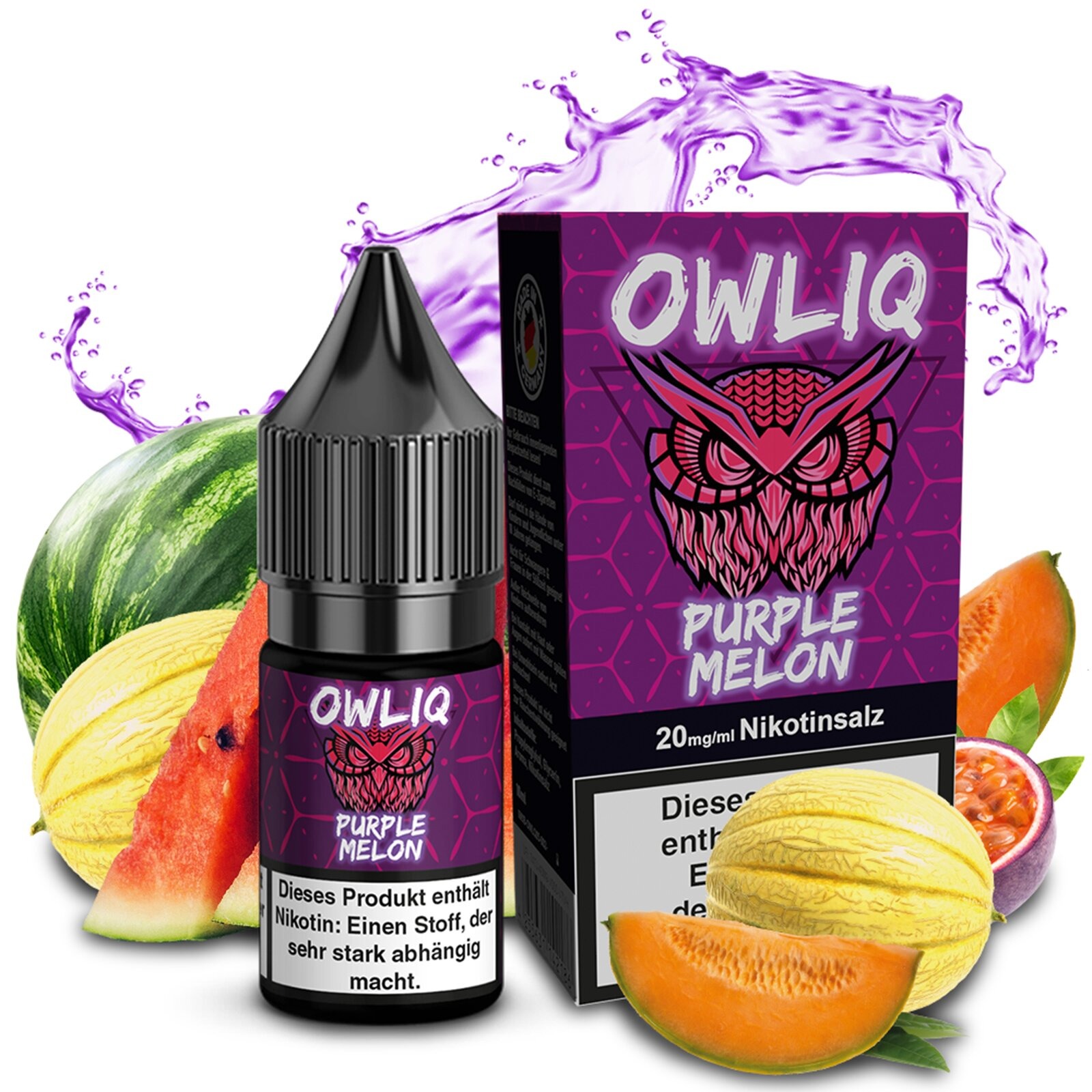 Owliq Liquid Purple Melon 10ml 20mg