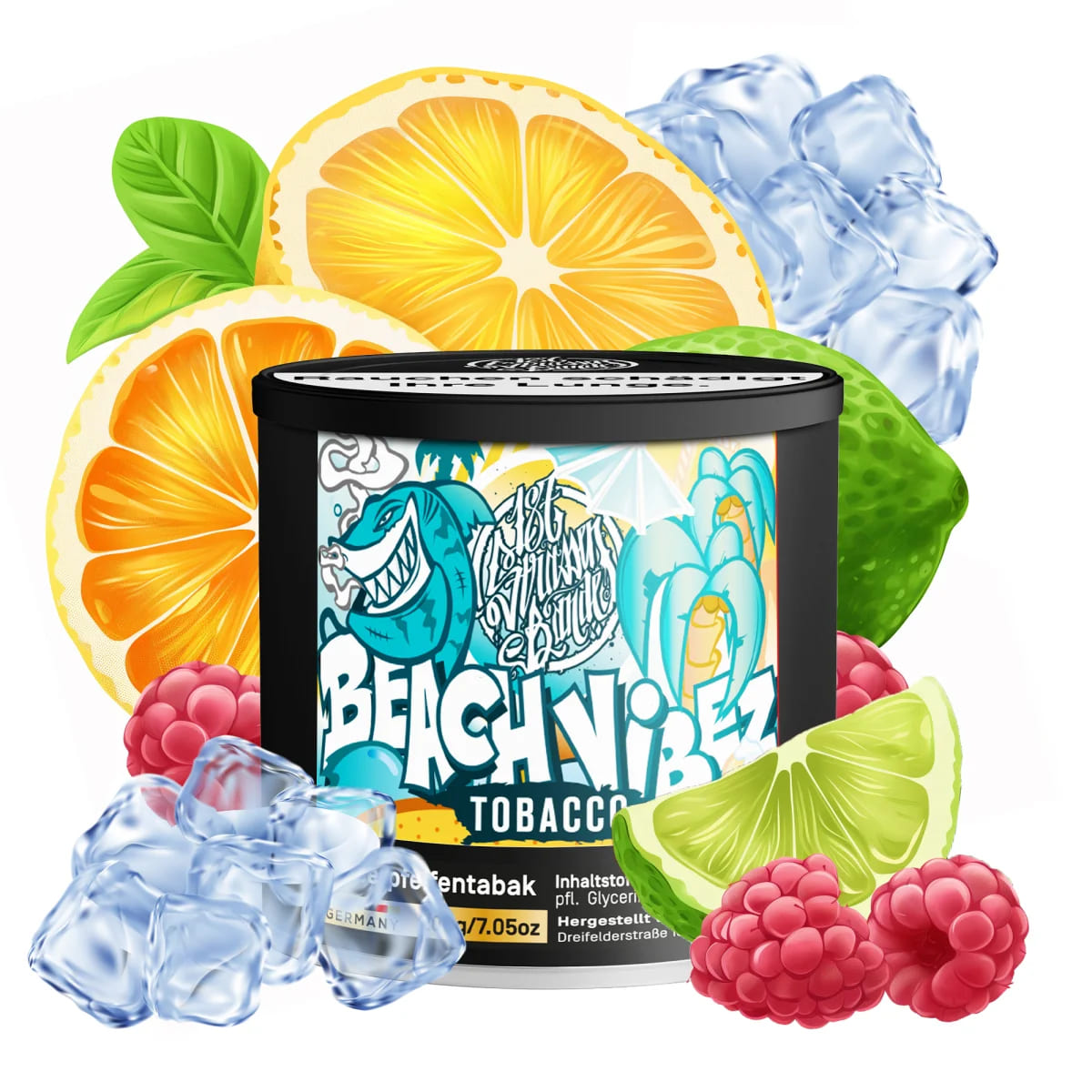 187 Shisha Tabak Beach Vibez 200g