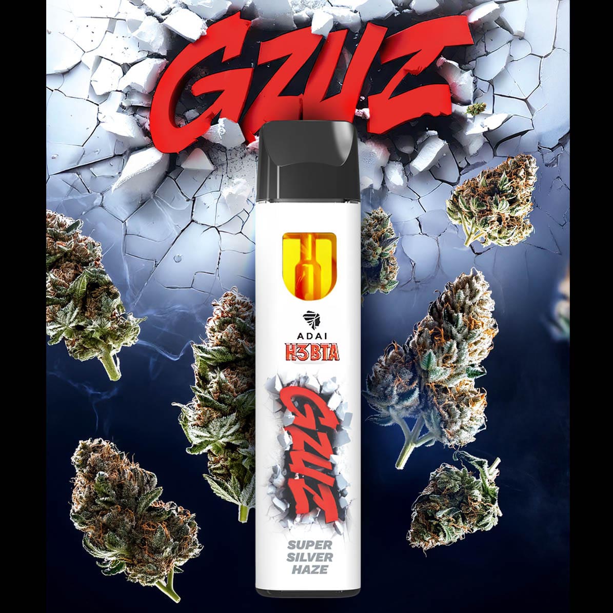 Gzuz H3BTA Superior Blend Vape - Super Silver Haze 1ml Gzuz H3BTA Superior Blend Vape - Super Silver Haze 1ml