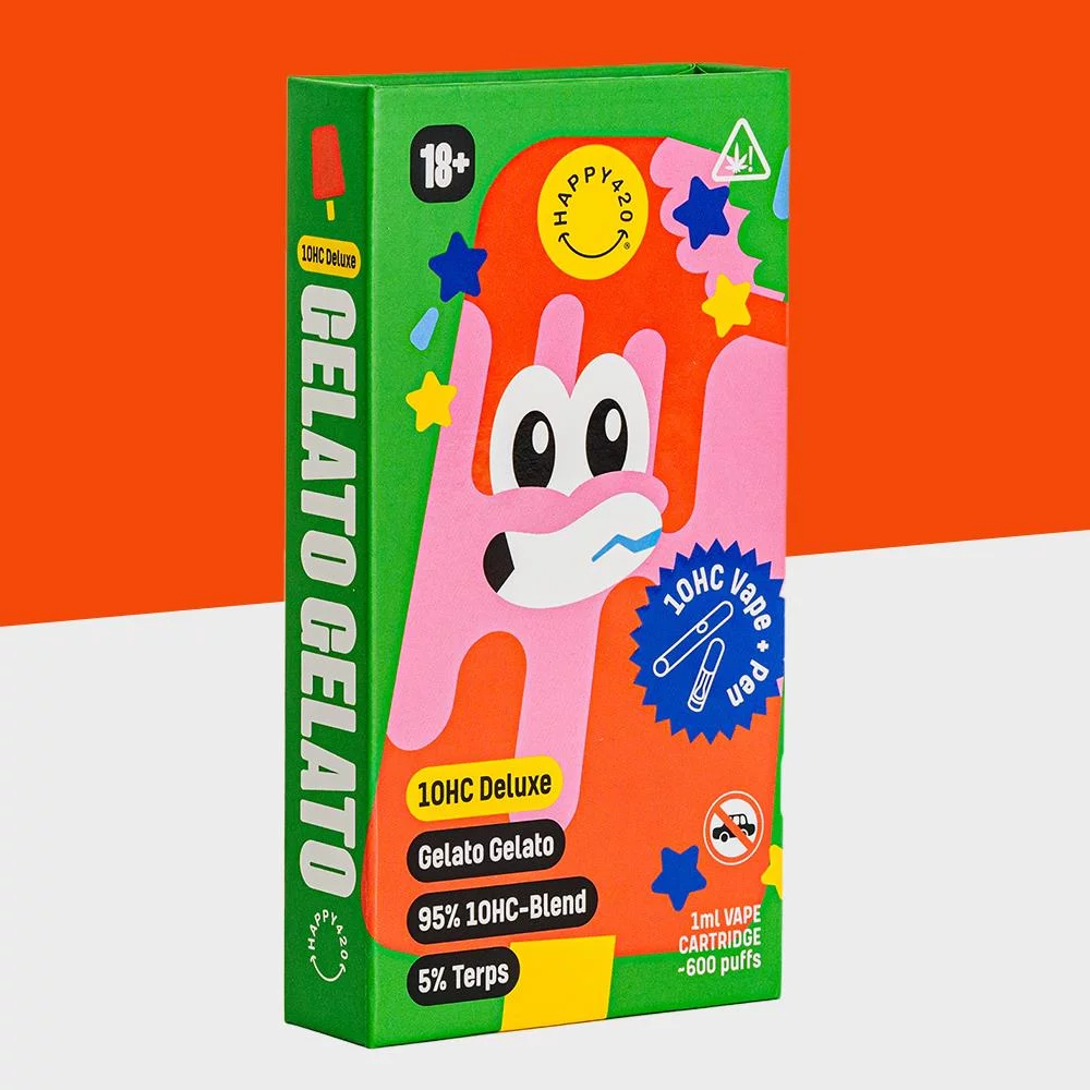 Happy 420 10-HC Deluxe Vape Gelato Gelato Happy 420 10-HC Deluxe Vape Gelato Gelato
