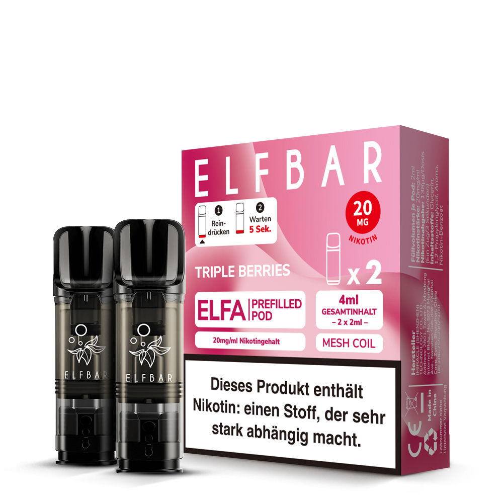 Elfbar Elfa Pod Triple Berries 2er Pack Elfbar Elfa Pod Triple Berries 2er Pack