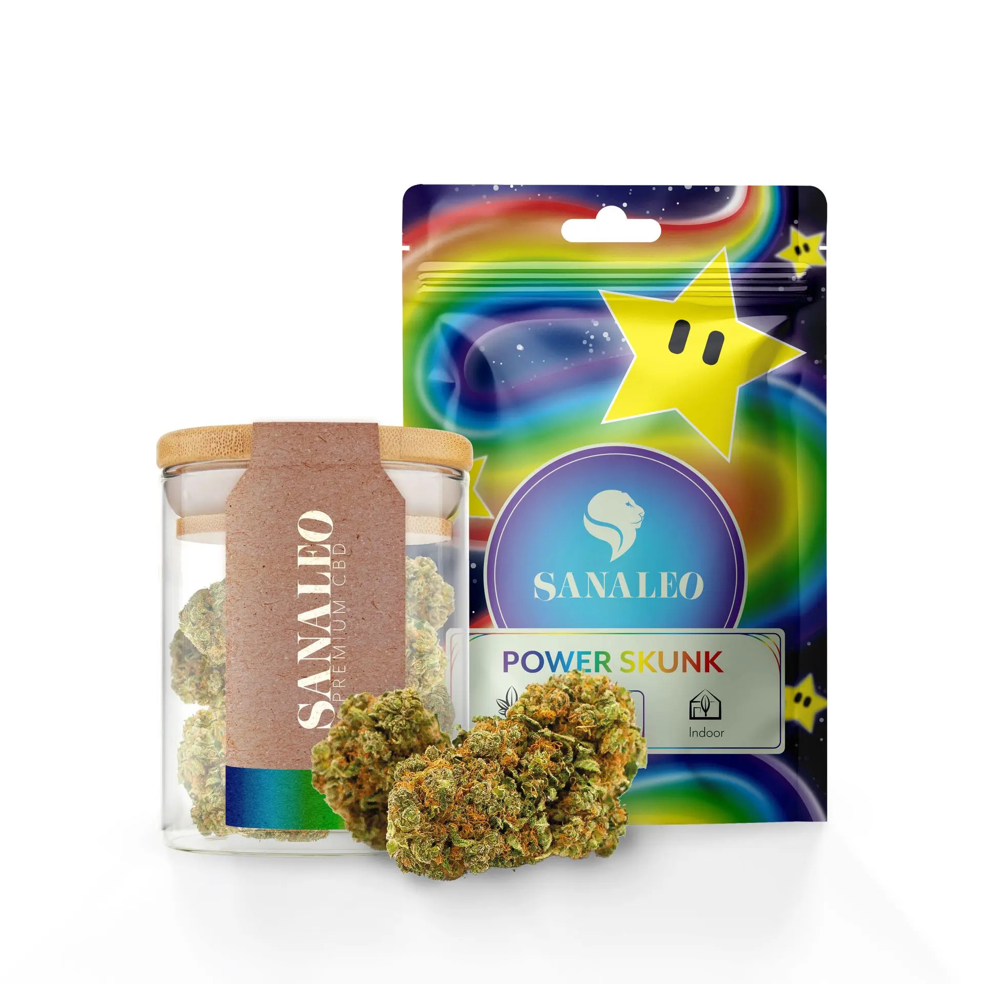 Sanaleo CBD Blüte Power Skunk 2g Sanaleo CBD Blüte Power Skunk 2g