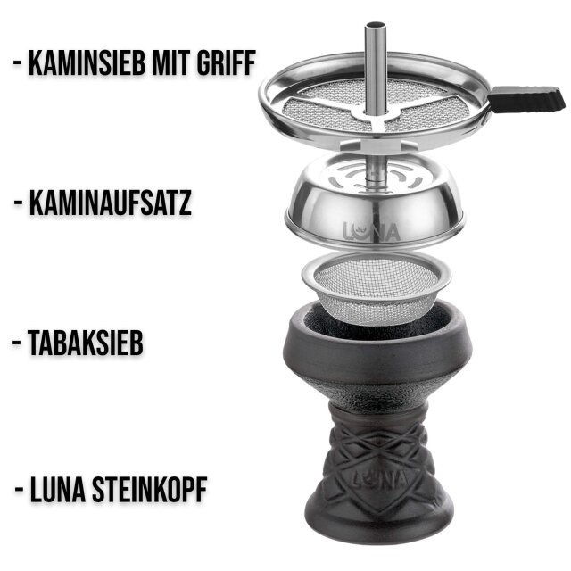 Luna Hookah - Minima 2.0 Silber