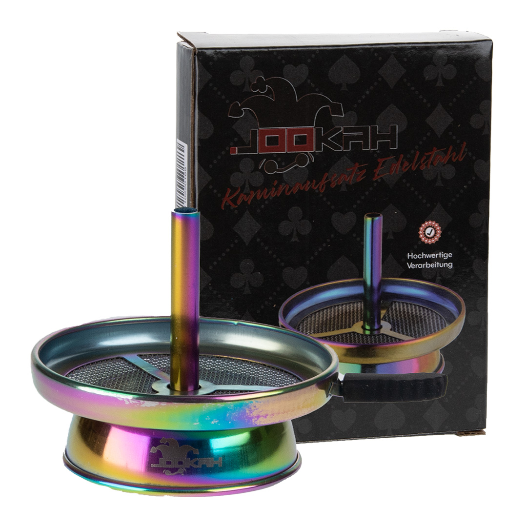 Jookah-Kamin-Aufsatz-Rainbow2 Jookah Kaminaufsatz - Edelstahl Rainbow