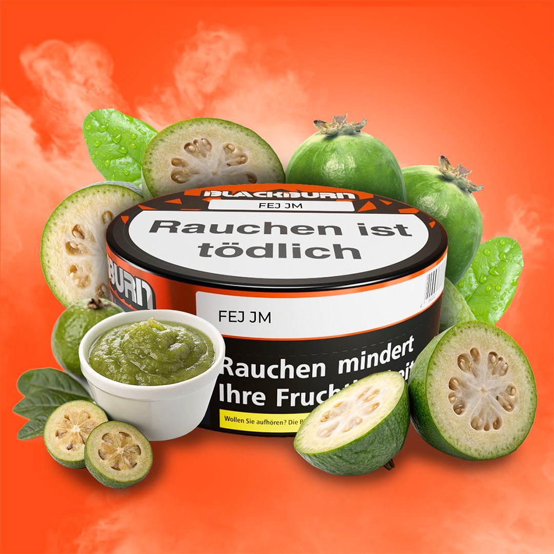 Blackburn Darkblend Shisha Tabak Fej Jm 100g Blackburn Darkblend Shisha Tabak Feijoa Jam 100g