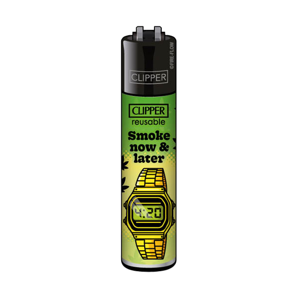 Clipper Feuerzeug 420 Statements #2 Collection Motiv Smoke now & later