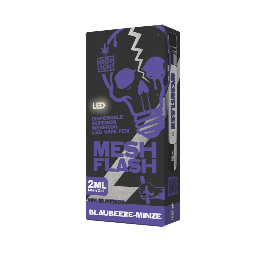 Mesh Flash H2 Superior Blend Vape Blaubeere Minze 2ml