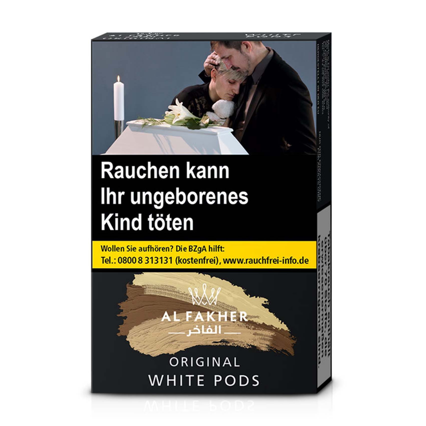 White-Pods-25g-neu Al Fakher Shisha Tabak White Pods 25g