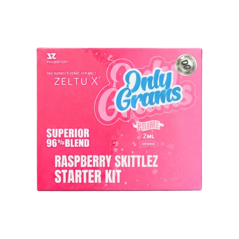 Only Grams x Zeltu Superior Blend Pod Starter Kit Raspberry Skittlez 2ml Only Grams x Zeltu Superior Blend Pod Starter Kit Raspberry Skittlez 2ml