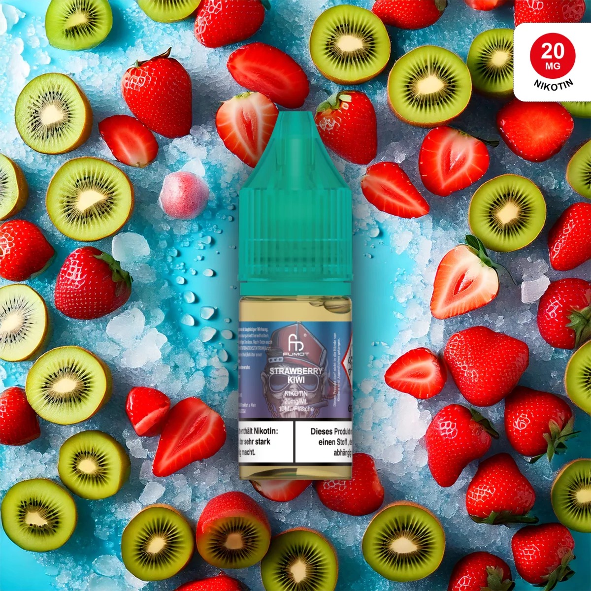 Randm Tornado Liquid Strawberry Kiwi Nikotinsalz 20mg 10ml