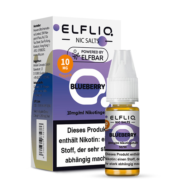 Elfbar Elfliq Blueberry 10mg 10ml Elfbar Elfliq Blueberry 10mg 10ml