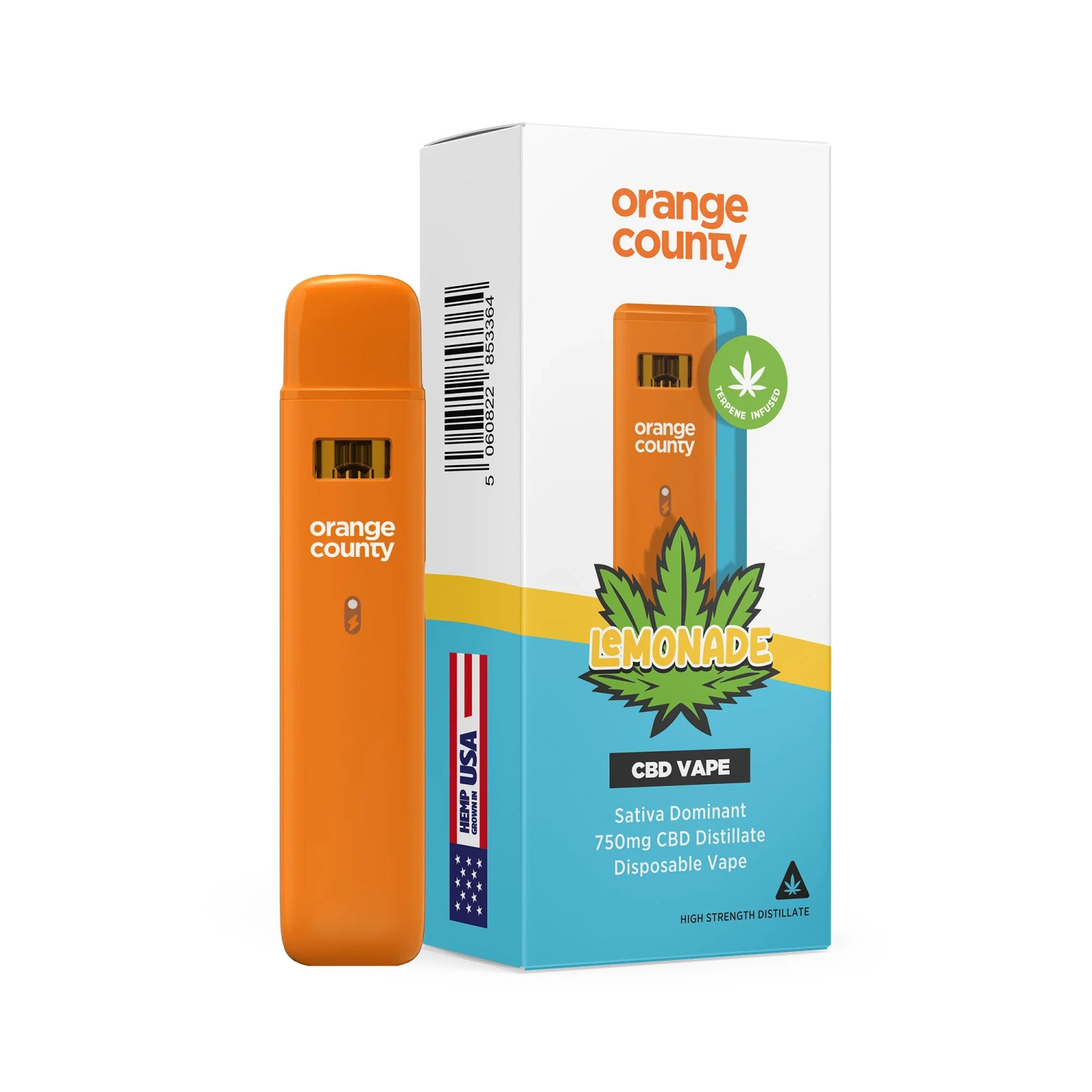 Orange County CBD Vape 750mg 1ml