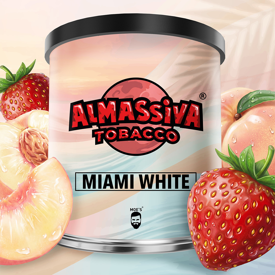 Al Massiva Virginia Shisha Tabak Miami White 200g