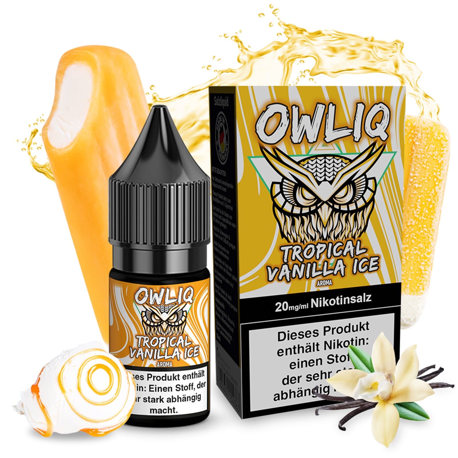 Owliq Liquid Tropical Vanilla Ice 20mg 10ml Owliq Liquid Tropical Vanilla Ice 20mg 10ml