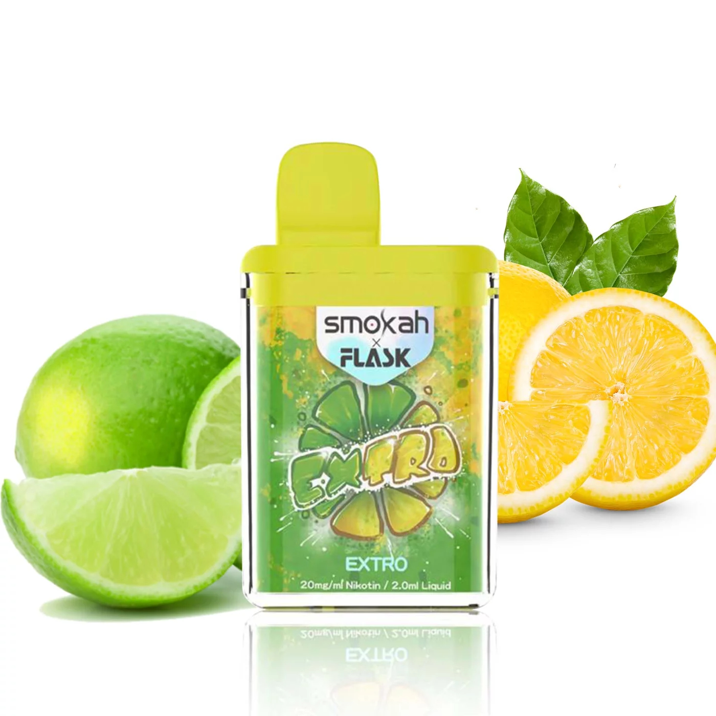 Smokah x Flask Pocket - Einweg E-Shisha - EXTRO 2% Nikotin