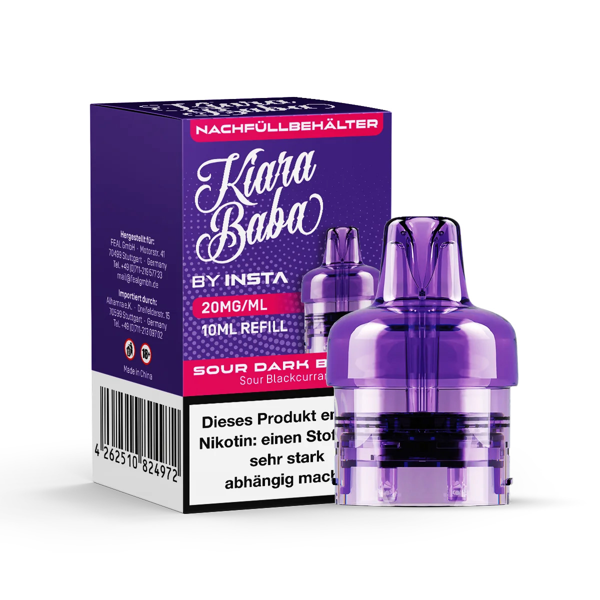 Kiara Baba 10k Pod Sour Dark Berry 20mg 10ml Kiara Baba 10k Pod Sour Dark Berry 20mg 10ml