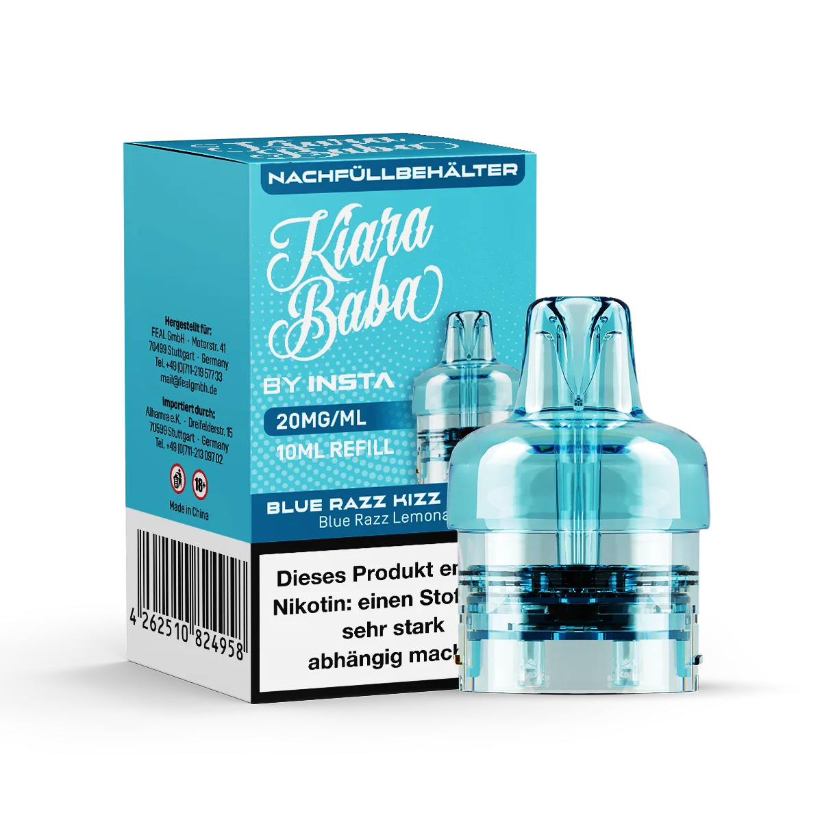 Kiara Baba 10K Pod - Blue Razz Kizz Lemon 10ml