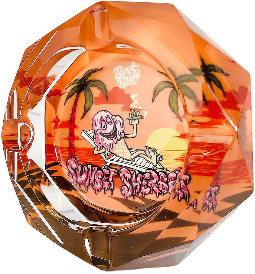 Best Buds Kristallaschenbecher Sunset Sherbet Side Best Buds Kristallaschenbecher Sunset Sherbet Side