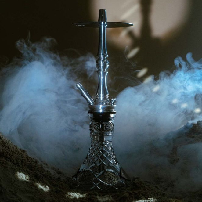 Moze Shisha Tradi L Silver Cut Glass Smoke