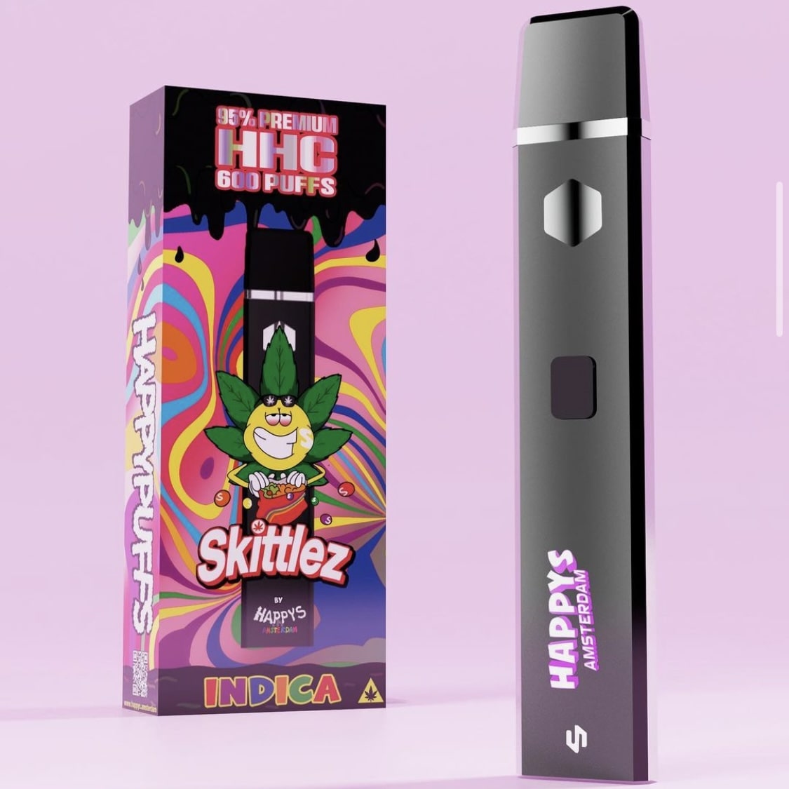 Happys Amsterdam HHC Vape Skittlez Happys Amsterdam HHC Vape Skittlez
