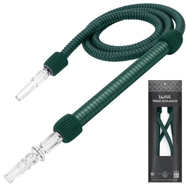 Luna Shisha Tradi Schlauch Kunstleder Dunkelgrün Luna Shisha Tradi Schlauch Kunstleder Dunkelgrün