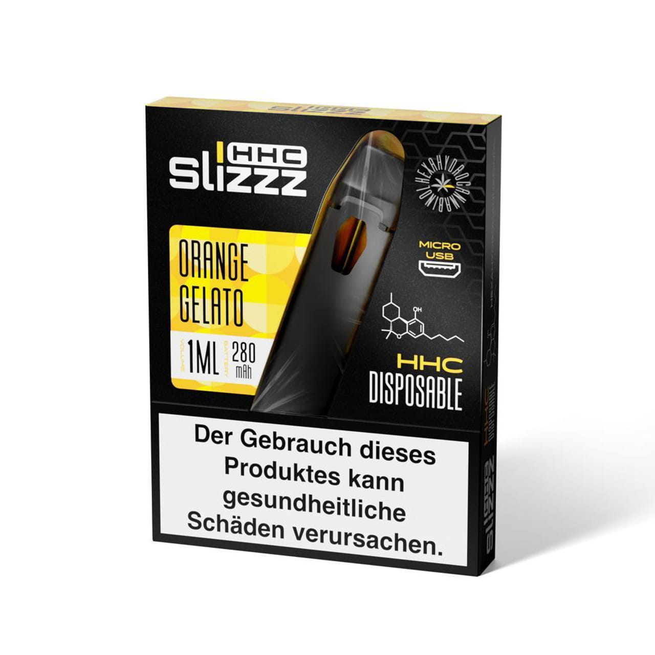 Slizzz HHC Vape Einweg E-Zigarette Orange Gelato 95%
