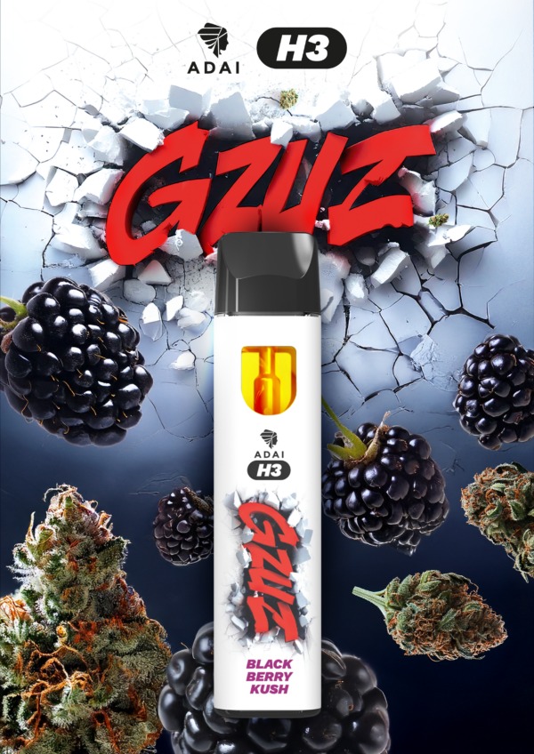 Gzuz H3 Superior Blend Vape V2 - Blackberry Kush 1ml