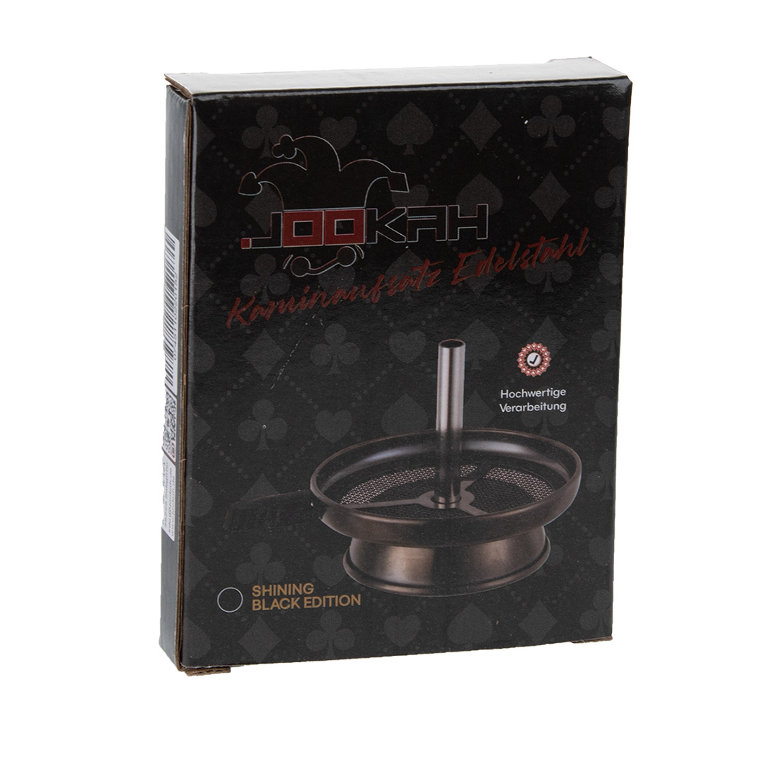 Jookah Kaminaufsatz - Edelstahl Black Shiny
