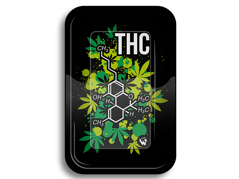 Fire Flow Drehunterlage small THC Molecule Fire Flow Drehunterlage small THC Molecule