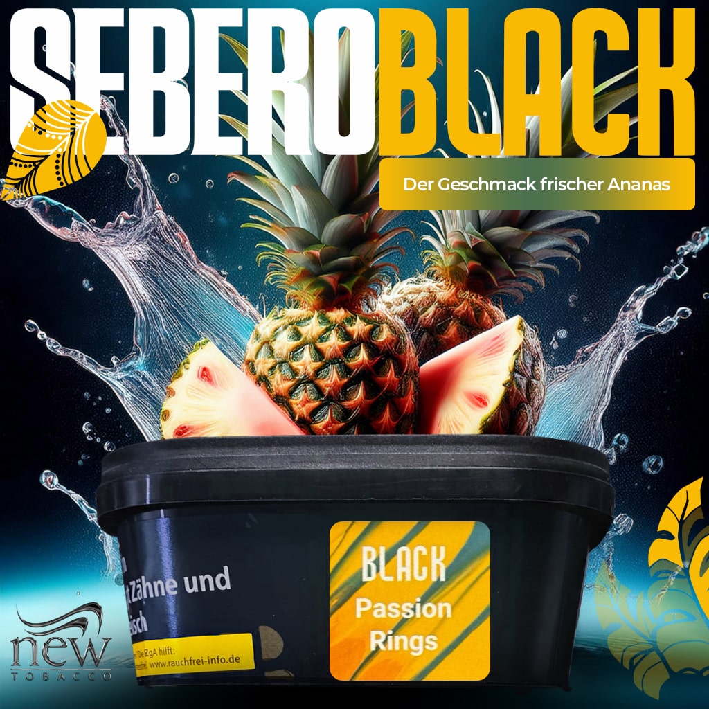 Sebero Black Shisha Tabak Passion Rings 200g Sebero Black Shisha Tabak Passion Rings 200g