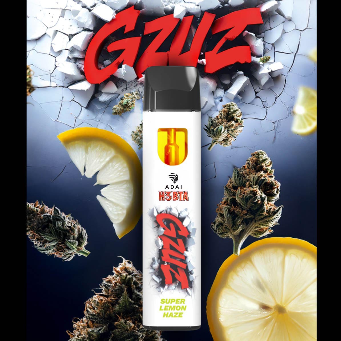 Gzuz H3BTA Superior Blend Vape - Super Lemon Haze 1ml Gzuz H3BTA Superior Blend Vape - Super Lemon Haze 1ml