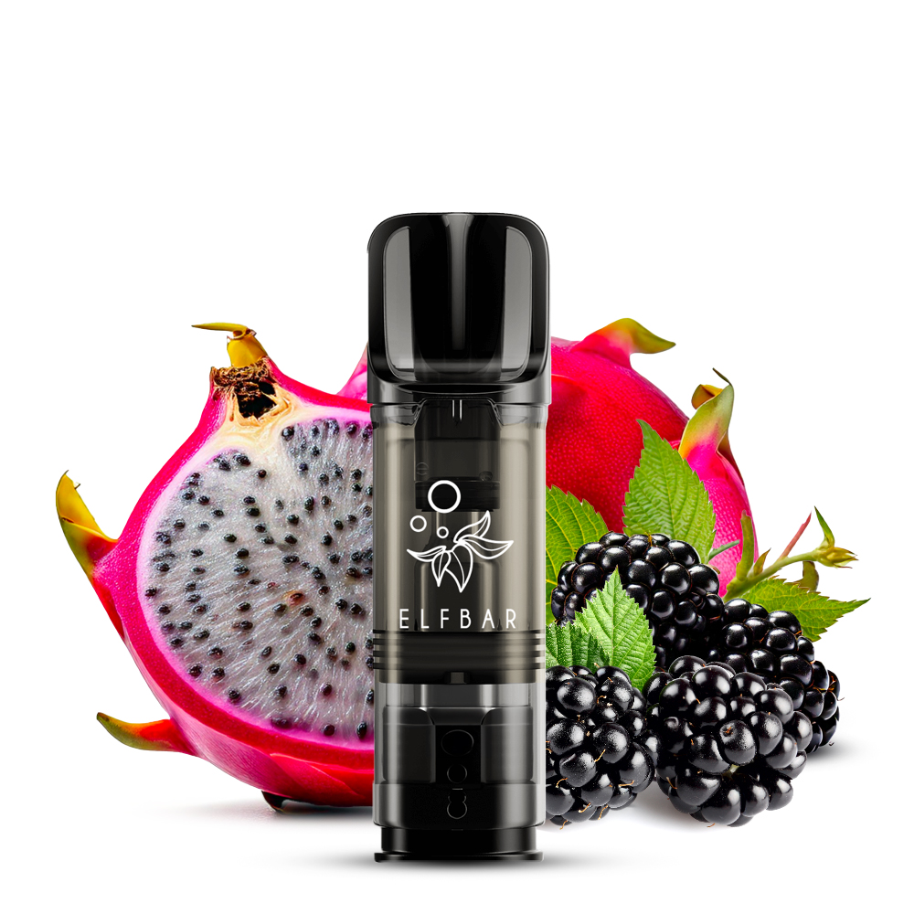 Elfbar Elfa Vape Pod Dragon Fruit Blackberry 2 Pods Elfbar Elfa Vape Pod Dragon Fruit Blackberry 2 Pods