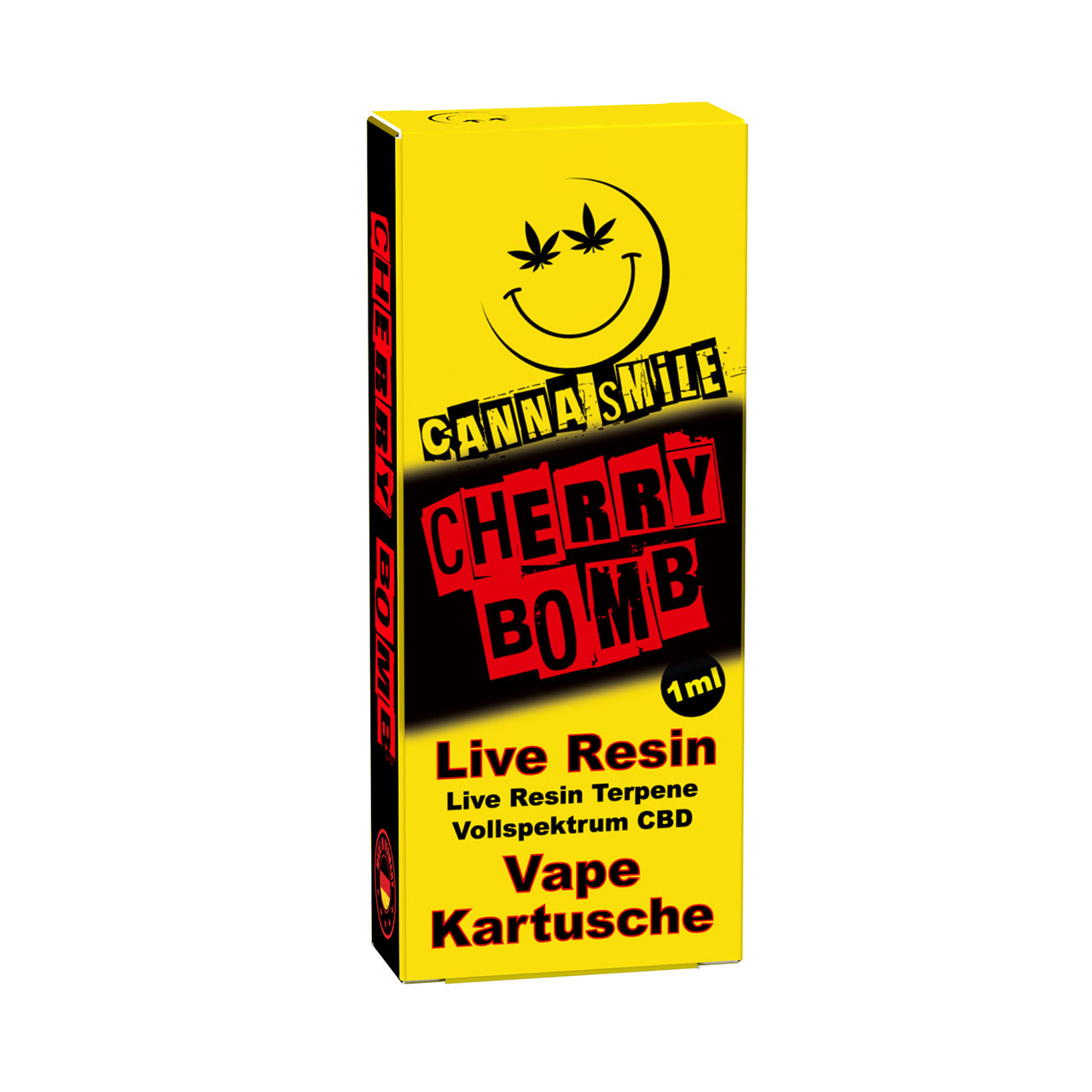 Canna Smile Live Resin CBD Kartusche Cherry Bomb 1ml Canna Smile Live Resin CBD Kartusche Cherry Bomb 1ml