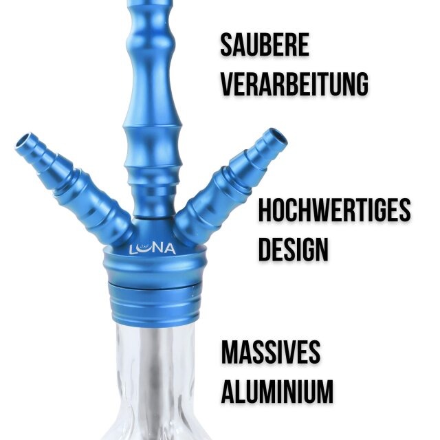 Luna Hookah Shisha Minima 2.0 Blau Details Luna Hookah Shisha Minima 2.0 Blau Details