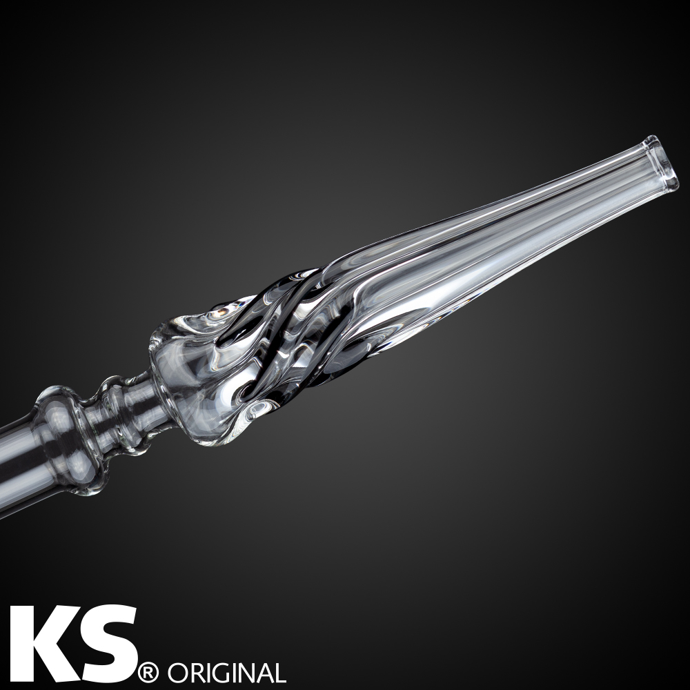 KS Glasmundstück Stardust Black Tip KS Glasmundstück Stardust Black Tip